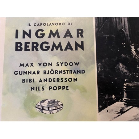 Poster Fotobusta 1959 Il Settimo Sigillo The Seventh Seal, Bergman