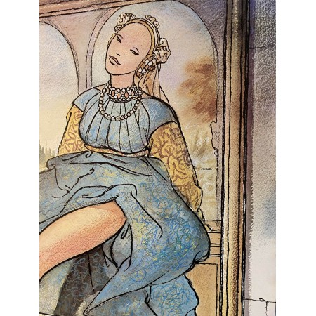Poster Originale Milo Manara Edizioni Del Grifo 1985 - 67X98,5 CM