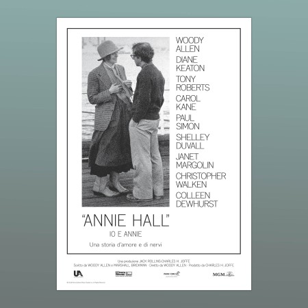 Manifesto 2F Io E Annie Riedizione Woody Allen 100X140 CM