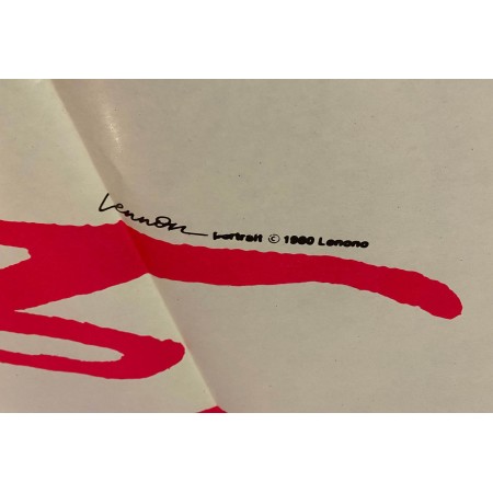 Poster Manifesto Originale Imagine John Lennon Yoko Ono 1988 100X140 CM