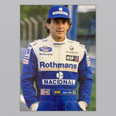 Poster Vintage Ayrton Senna Formula 1 Uno Renault 1994 67X94 CM