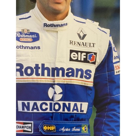 Poster Vintage Ayrton Senna Formula 1 Uno Renault 1994 67X94 CM