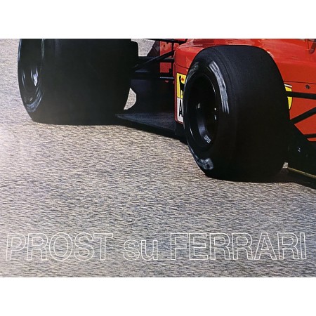 Poster Vintage FERRARI Formula 1 UNO 1990 Alain Prost