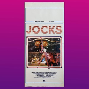 Locandina Jocks Claudio Saponi, Russel Russell, Emanuela Romano, 33X70 CM