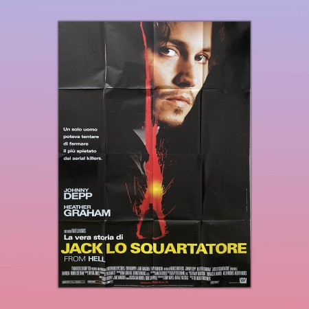 Poster Manifesto 4F La Vera Storia di  Jack Lo Squartatore Jhonny Depp 2001