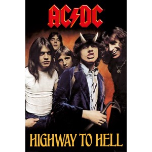 Poster Gigante Musica Concerto AC/DC Highway To Hell 61X91.5 CM