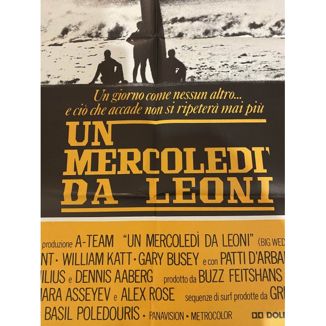 Manifesto 2F Originale Un Mecoledì Da Leoni 100X140 CM