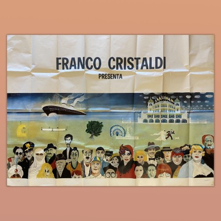Poster Cinema Vintage Manifesto Originale Amarcord Federico Fellini 100X140 CM 1973