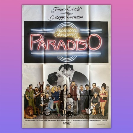 Manifesto 4F Nuovo Cinema Paradiso, 1988 - Giuseppe Tornatore 140X200 CM