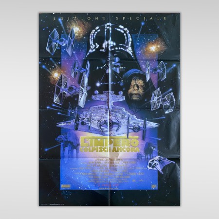 Locandina Cinema Vintage Poster Manifesto Star Wars L'Impero Colpisce Ancora The Empire Strikes Back