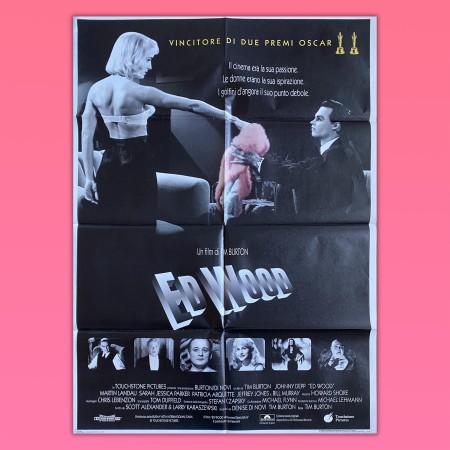 Poster Manifesto 2F Ed Wood 1994 Tim Burton Johnny Depp 100X140 CM Locandina cinema