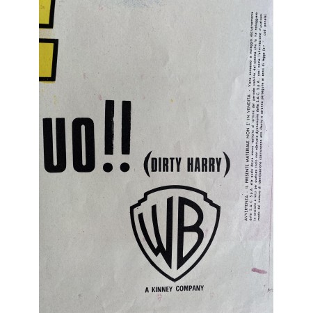 Poster Manifesto Dirty Harry - Ispettore Callaghan: Il caso Scorpio è tuo!