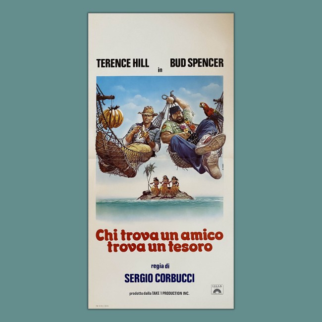 Locandina Chi Trova Un Amico Trova Un Tesoro Bud Spencer Terence Hill