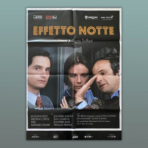 Manifesto 2F Effetto Notte François Truffaut 100X140 CM