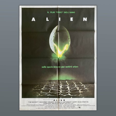 Poster Manifesto 2F Alien, Ridley Scott , Sigourney Weaver 1979