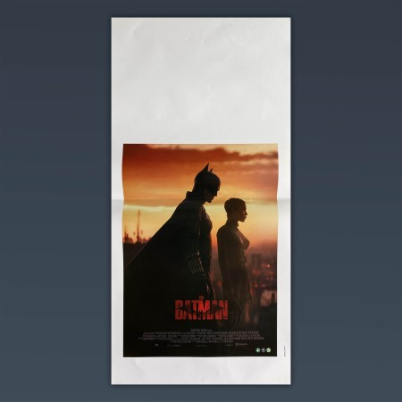 Locandina Cinematografica originale Cinema  The Batman 2021 Robert Pattinson 33X70 CM