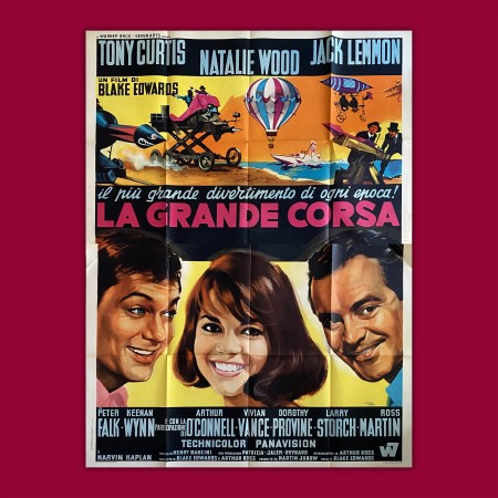 Manifesto 4F La Grande Corsa - 1965 - Jack Lemmon, Tony Curtis