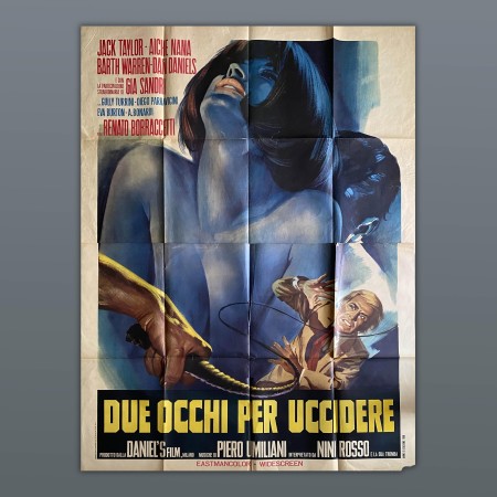 Manifesto 4F Due Occhi Per Uccidere - Renato Borraccetti - 1968