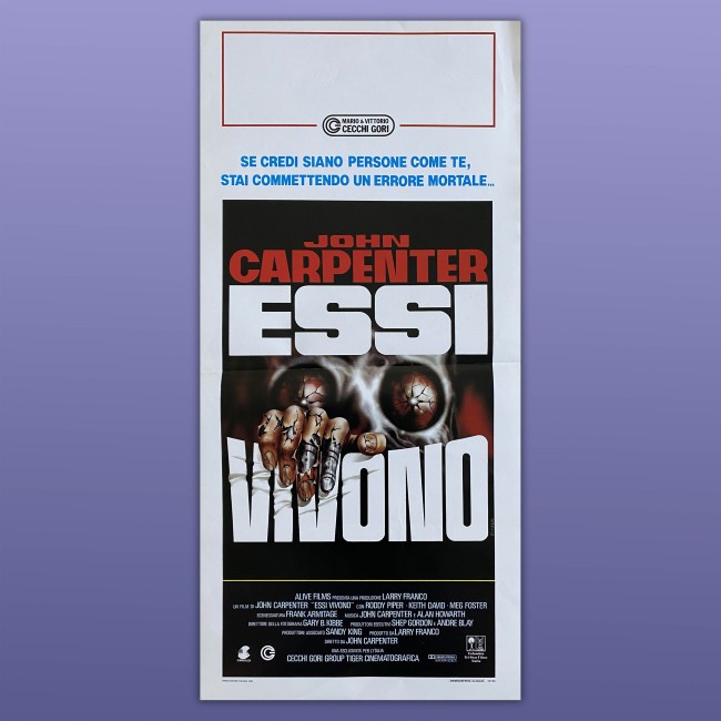 Locandina Essi Vivono - They Live - 1988 - John Carpenter