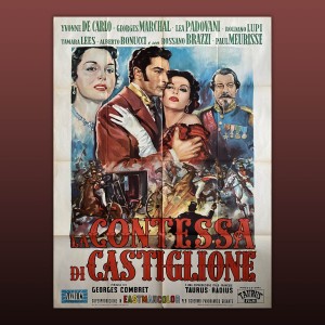 Manifesto La Contessa Di Castiglione - 1954 - LA CASTIGLIONE Lea Padovani
