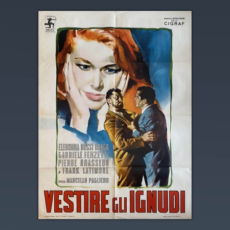 Manifesto Vestire Gli IGnudi - 1954 - Pirandello - Marcello Pagliero