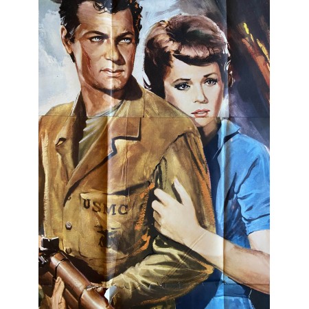 Missione Suicidio Manifesto 4F Beachhead - Tony Curtis - 1954