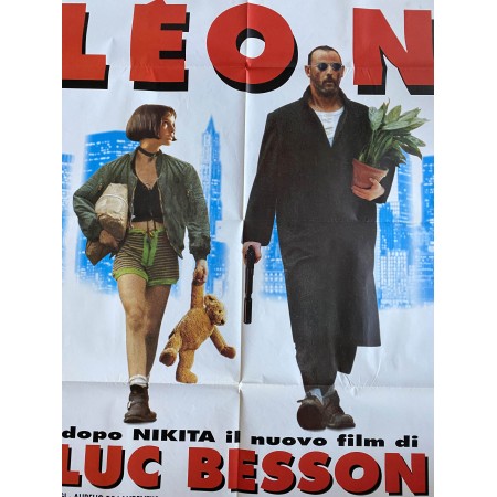Poster Manifesto 2F Leon - Luc Besson - 1994 - Jean Reno Gary, Natalie Portman