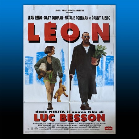 Poster Manifesto 2F Leon - Luc Besson - 1994 - Jean Reno Gary, Natalie Portman
