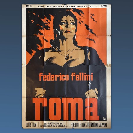 Manifesto 4F Roma - Federico Fellini - 1972 - Britta Barnes,  Peter G Falcon