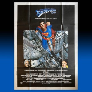 Poster Manifesto 4F Superman 1979 Christopher Reeve, Marlon Brando