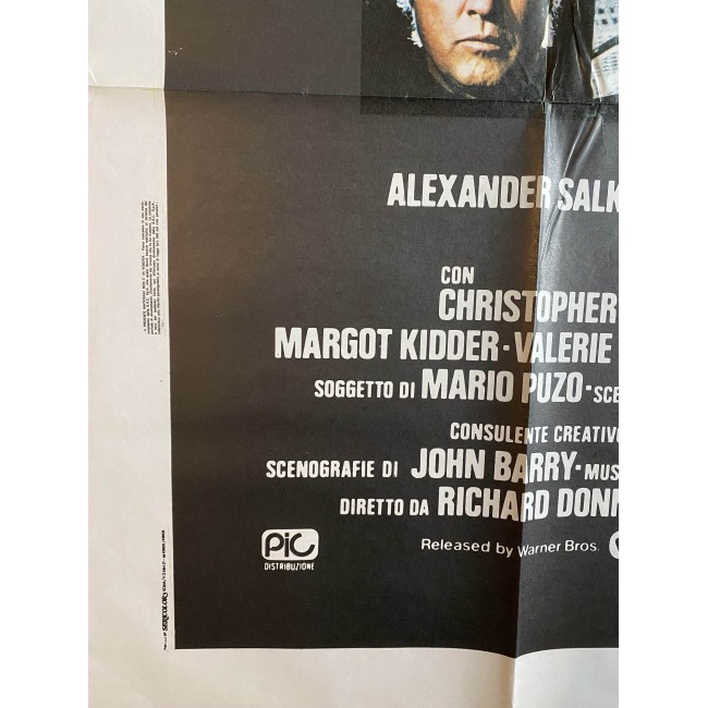 Poster Manifesto 4F Superman 1979 Christopher Reeve, Marlon Brando