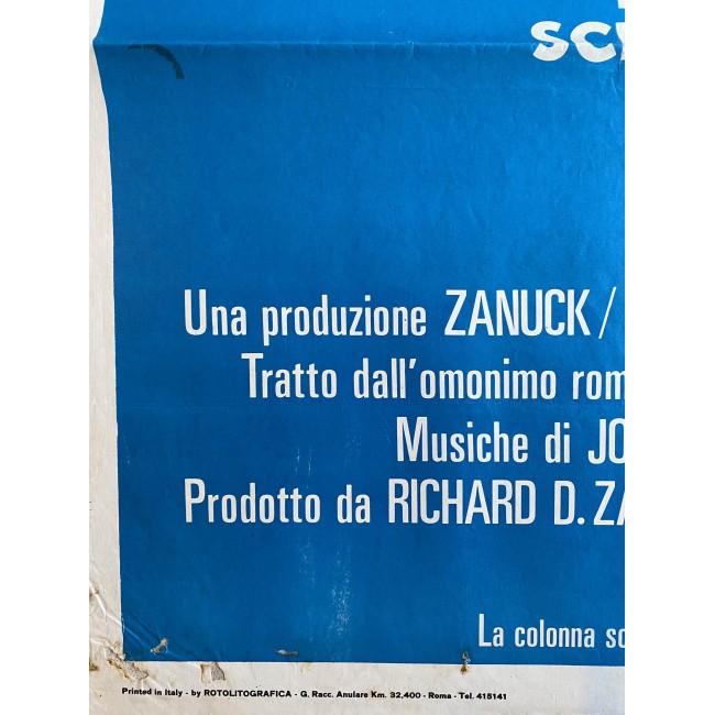 Manifesto 2F Lo Squalo - Jaws - 1975 - Steven Spielberg