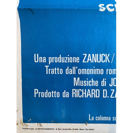 Manifesto 2F Lo Squalo - Jaws - 1975 - Steven Spielberg