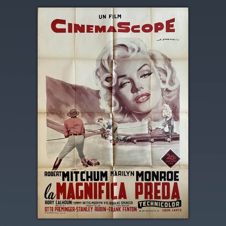 Manifesto 2F La Magnifica Preda - 1959 - Merilyn Monroe - River of No Return