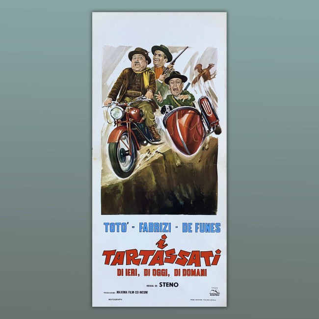 Poster Locandina I Tartassati - Totò, Aldo Fabrizi - 33X70 CM