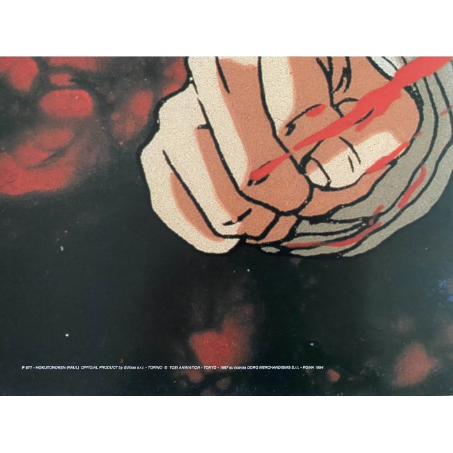 Vintage Poster Kenshiro Ken Il Guerriero Hokuto No Ken 68X98 CM