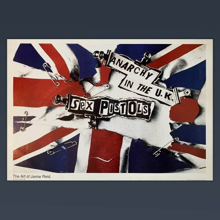 Poster Vintage Sex Pistols Anarchy In The U.K. 90X64 CM