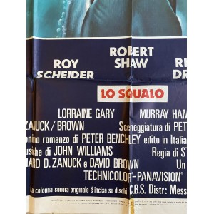 Manifesto Originale 4F lo Squalo Jaws 1975  - 140X200 CM 2