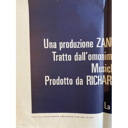 Manifesto Originale 4F lo Squalo Jaws 1975  - 140X200 CM