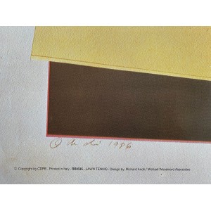 Lawn Tennis Girl Design By Richard Andri Illustrazione Poster Vintage 2