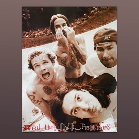 Red Hot Chili Peppers Poster Vintage Anni 90 62X86CM