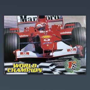 Poster Vintage Ferrari World Champion F1 Formula 1 Shumalker