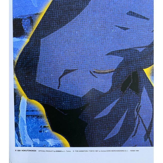 Poster Vintage Ufficiale Hokuto No Ken Shiro Il Guerriero 1987