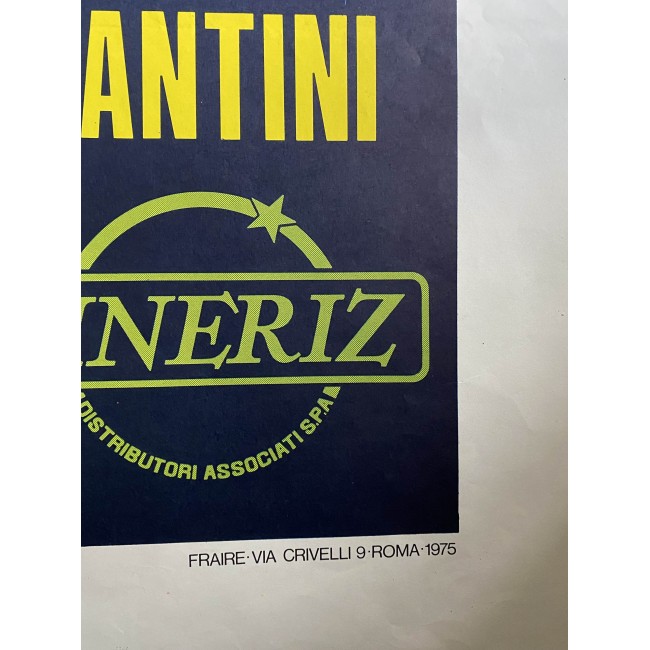 Manifesto Amici Miei 4F - 1975 -  Ugo Tognazzi, Gastone Moschin,  Philippe Noiret