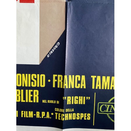 Manifesto Amici Miei 4F - 1975 -  Ugo Tognazzi, Gastone Moschin,  Philippe Noiret