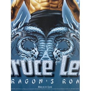 Poster Bruce Lee Dragon's Roar Ufficiale Anni 90 . 60x80 CM 2