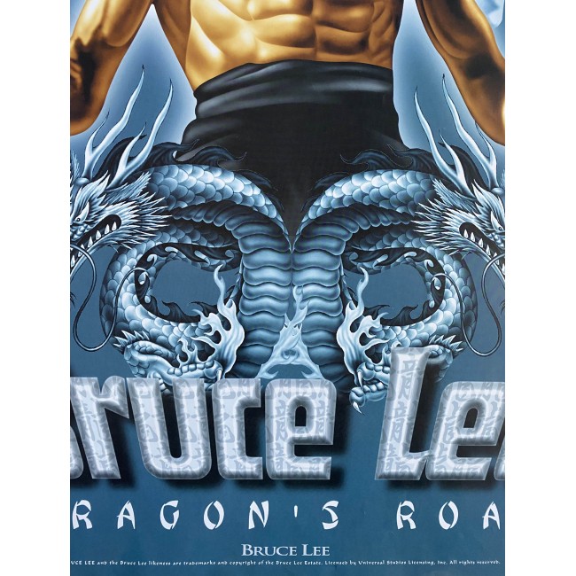 Poster Bruce Lee Dragon's Roar Ufficiale Anni 90 . 60x80 CM