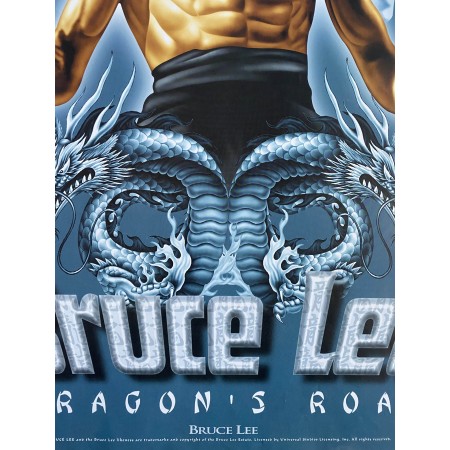 Poster Bruce Lee Dragon's Roar Ufficiale Anni 90 . 60x80 CM