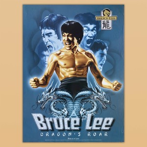 Poster Bruce Lee Dragon's Roar Ufficiale Anni 90 . 60x80 CM