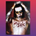 Marylin Manson Unsafe Poster Vintage Anni 2000